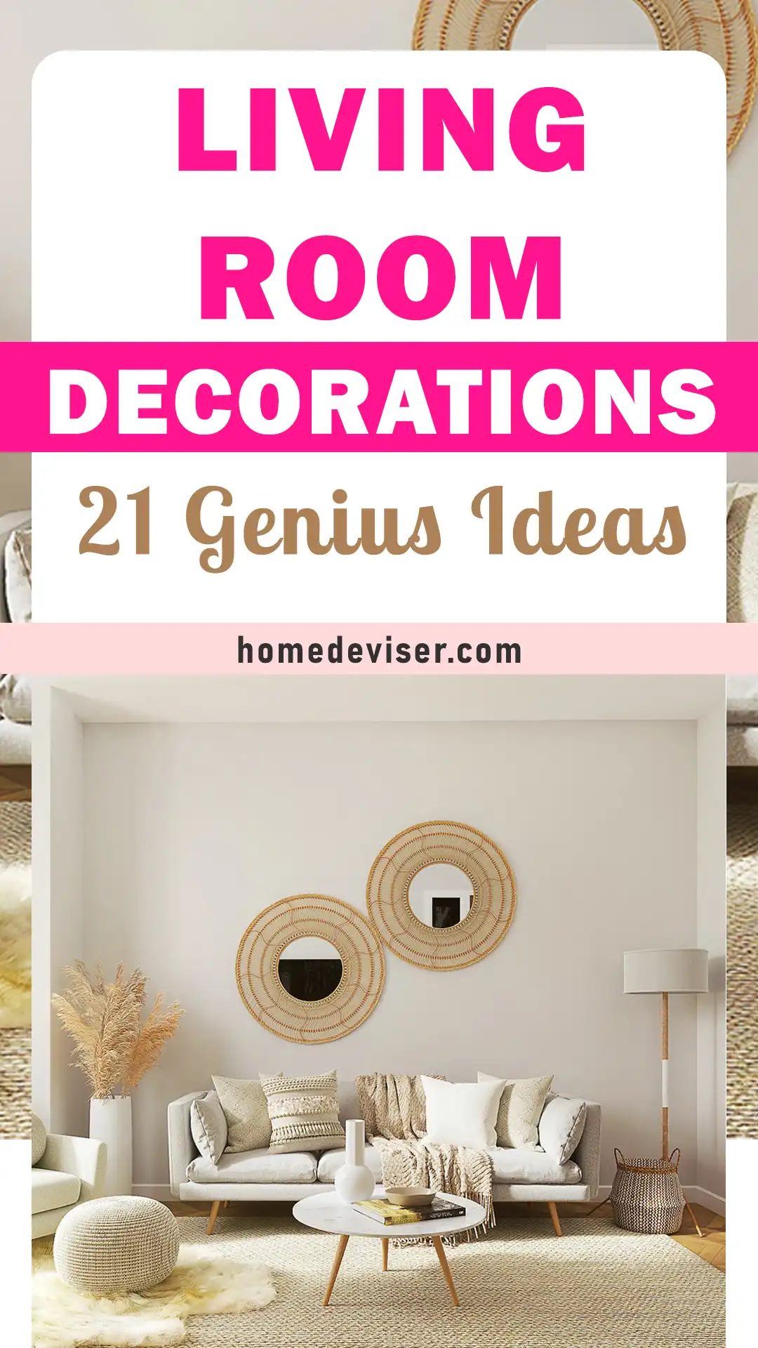 21 Genius Living Room Decor Ideas