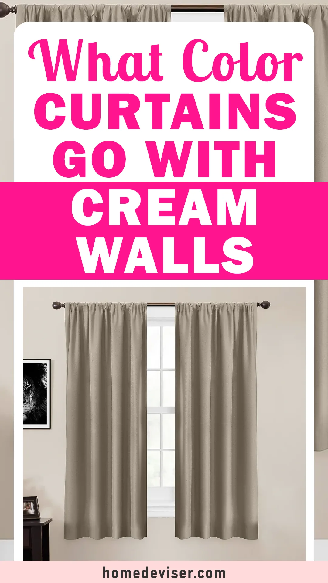 What Color Curtains Go With Cream Walls?