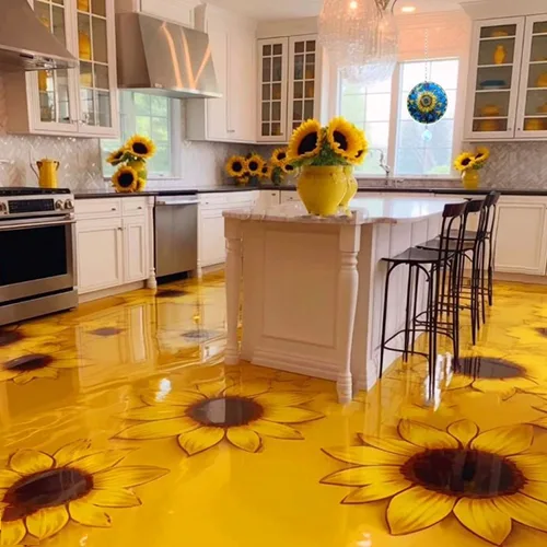 sunflower-decorations-in-kitchen