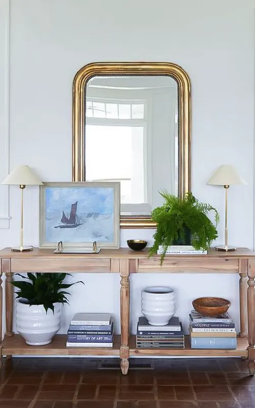 Mirror Over a Console Table