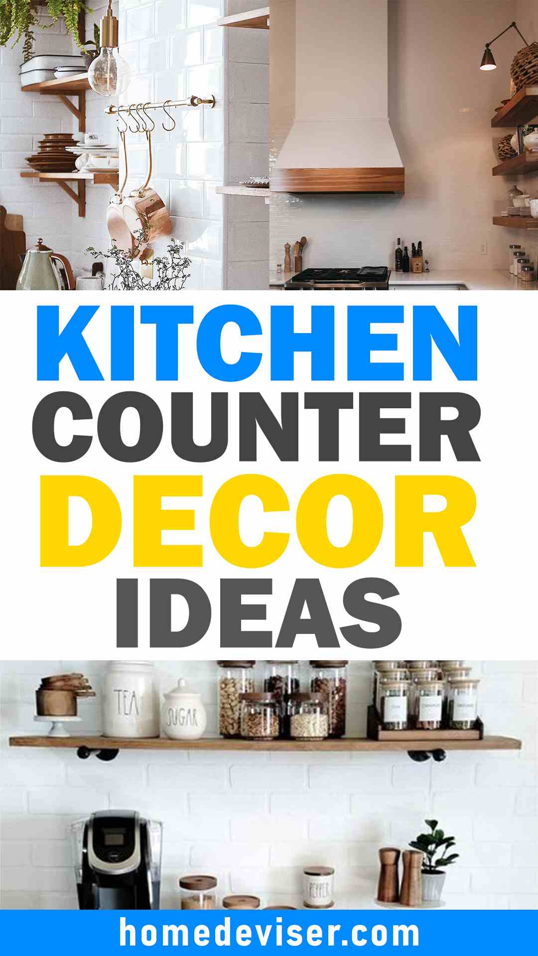 15 Cozy and Stylish Kitchen Counter Decor Ideas - Home Deviser
