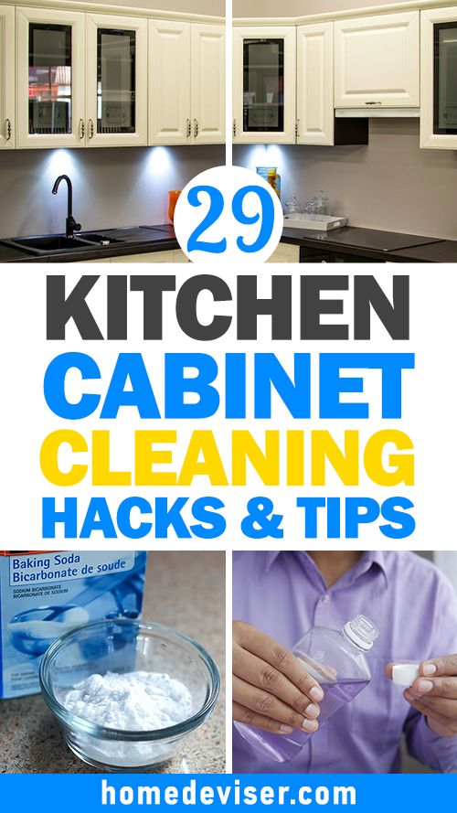 Kitchen Cabinet Cleaning Hacks & Tips