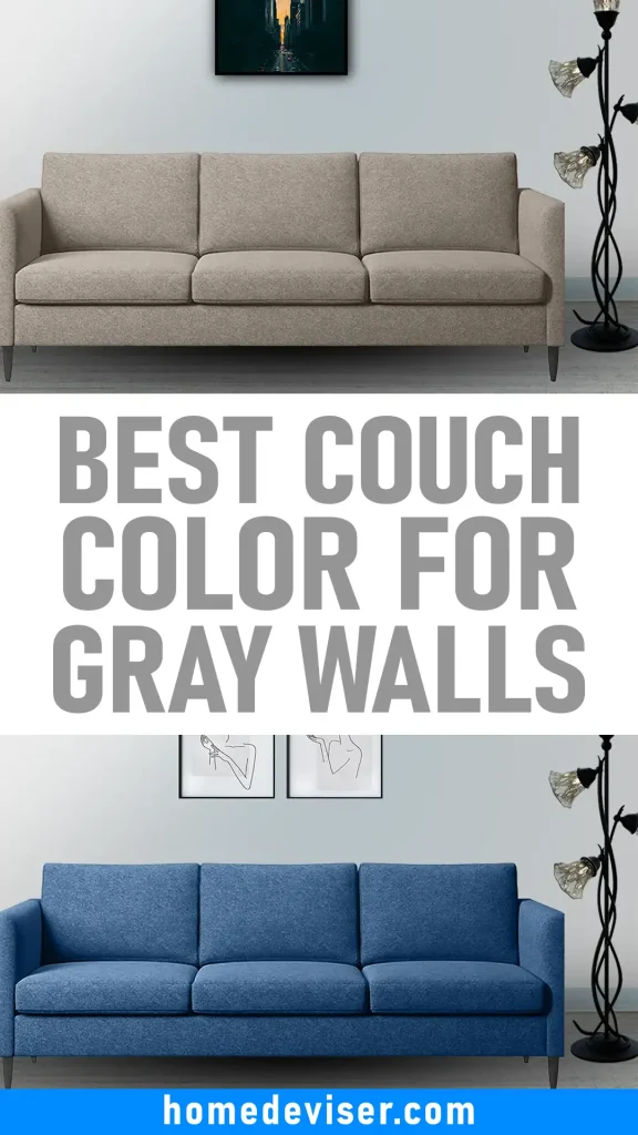 What Color Couch Goes With Gray Walls