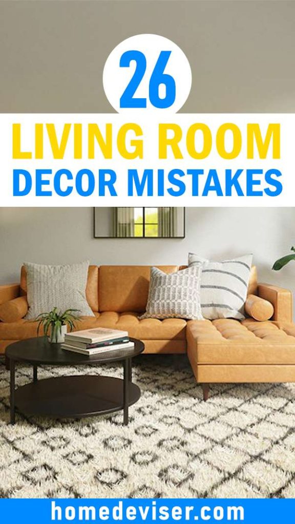 Living Room Decor Mistakes