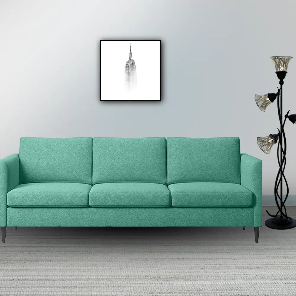 Mint Couch Couch & gray wall