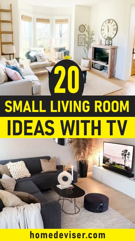 Apartment Small Living Room Ideas With TV