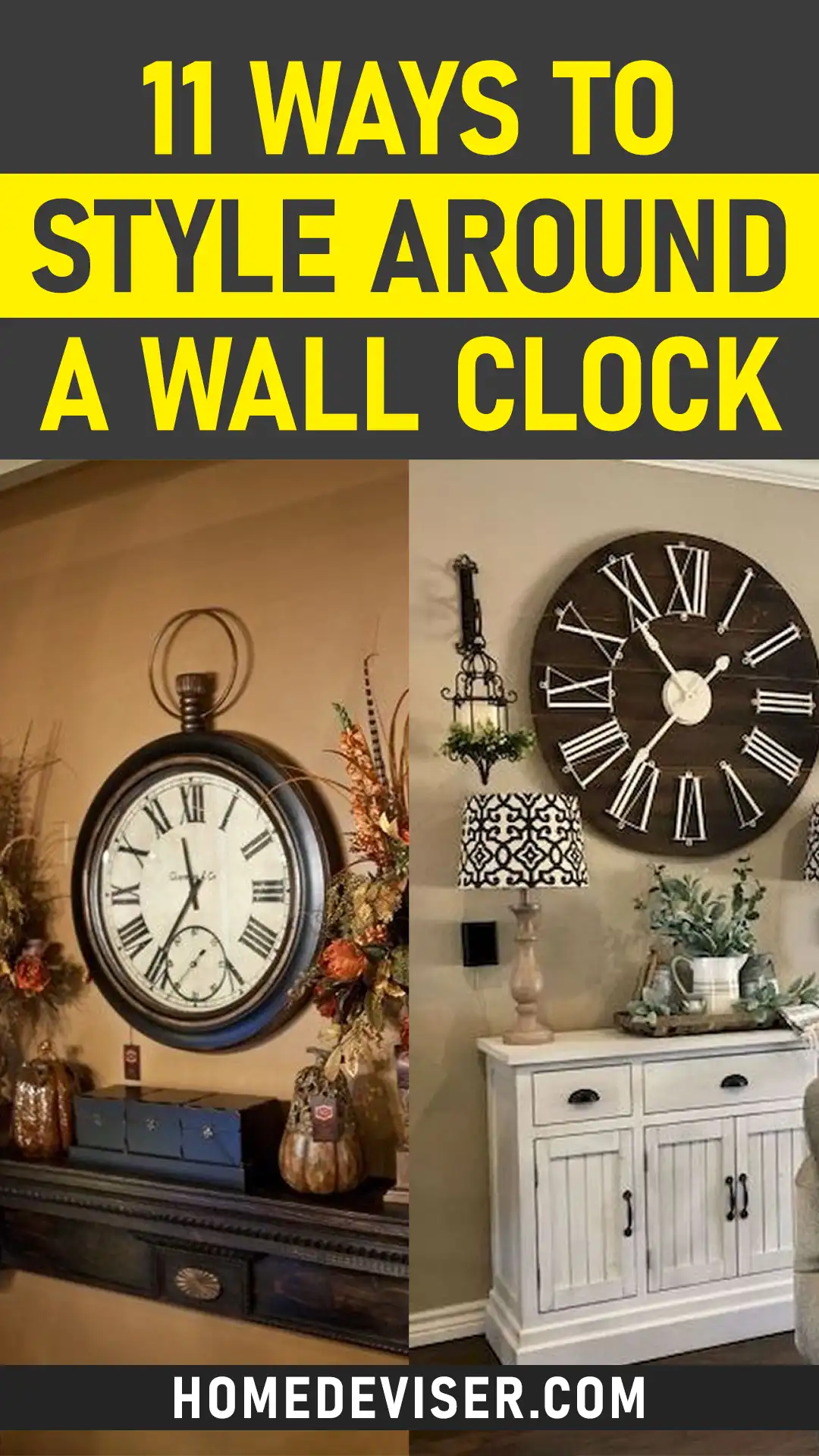 How To Decorate Around a Wall Clock