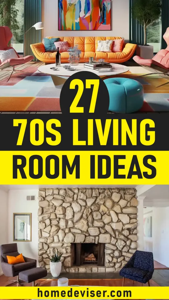27 Gorgeous 70s Living Room Ideas