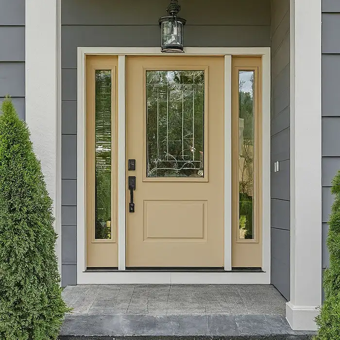 Beige Door for Gray House