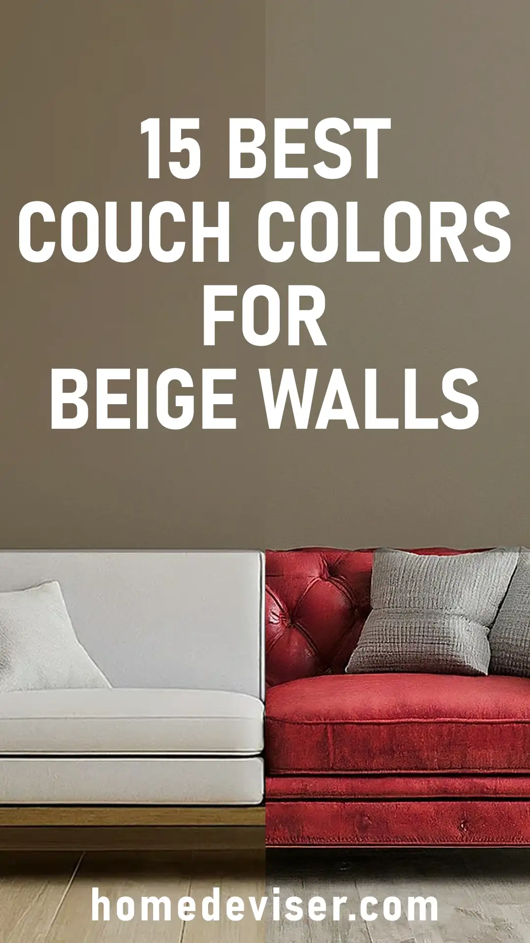 Best Couch Colors for Beige Walls