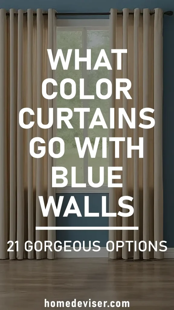 What Color Curtains Go With Blue Walls