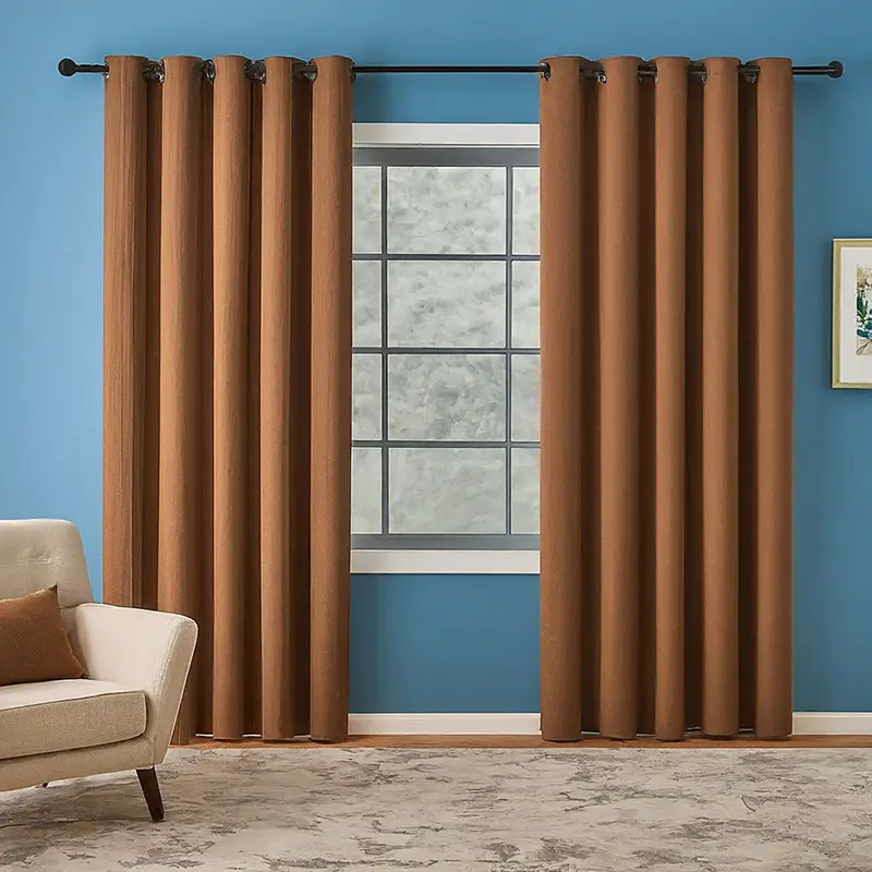 Brick Brown Curtains