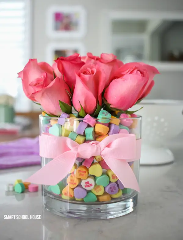 Candy Heart Valentine Bouquet