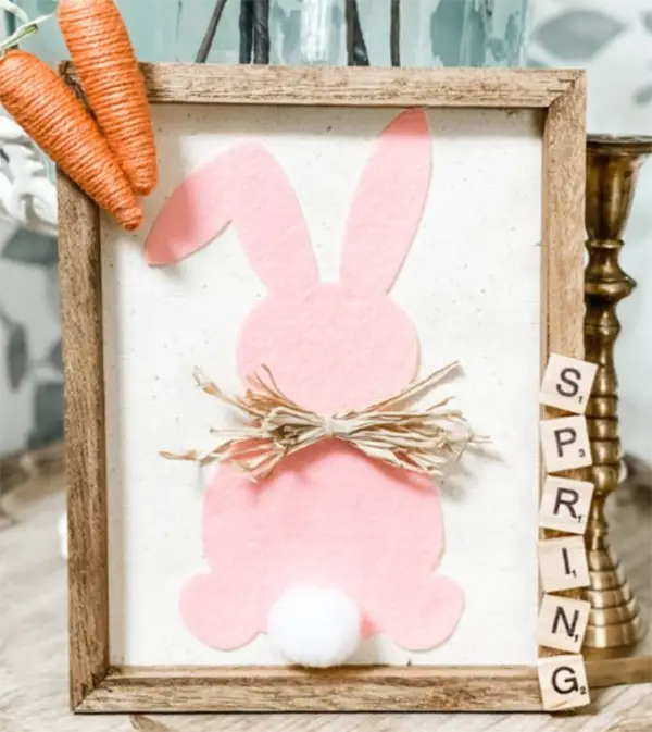 DIY Dollar Tree Bunny Sign