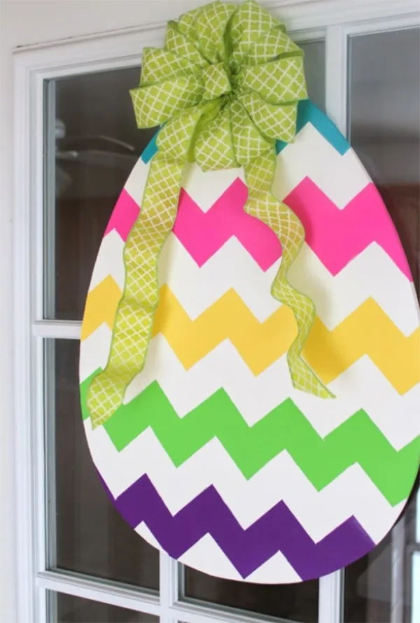 DIY Easter Egg Door Hanger