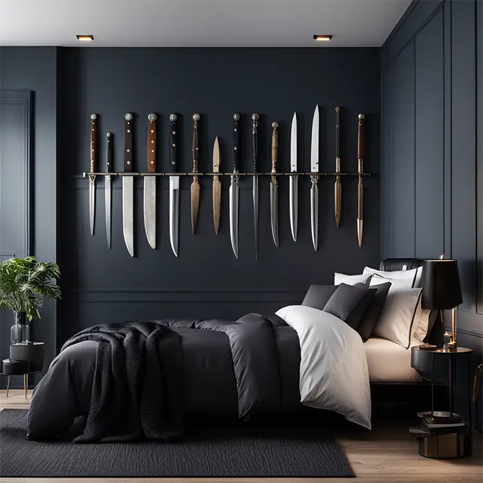 Display a Collection of Daggers, Knives or Swords on One Wall