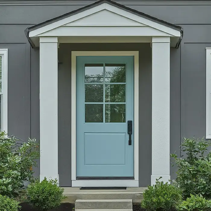 Light Blue Door for Gray House