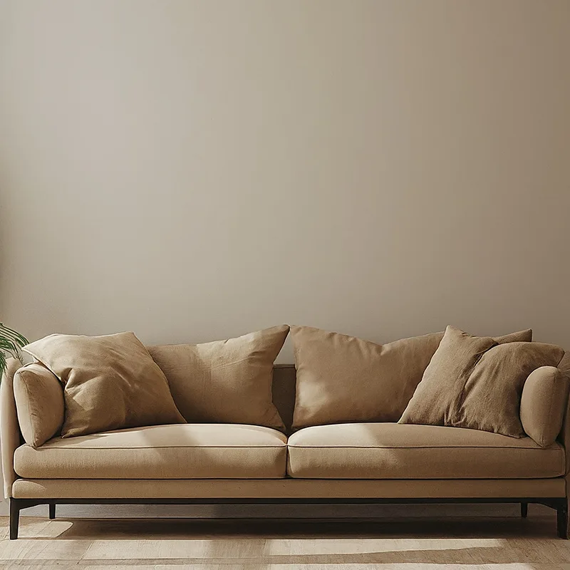 Light Brown Couch for Beige Wall