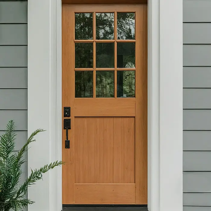 Light Chestnut Door for Gray House