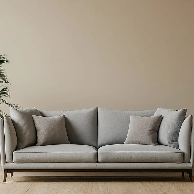 Light Gray Couch for Beige Wall