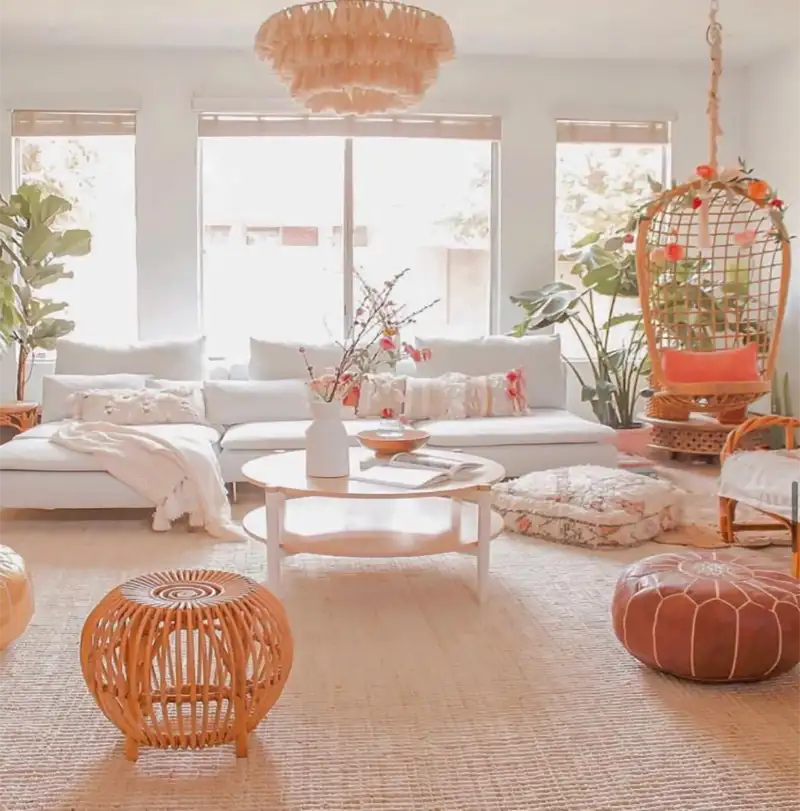 15 Best Boho Scandinavian Living Room Ideas - Home Deviser