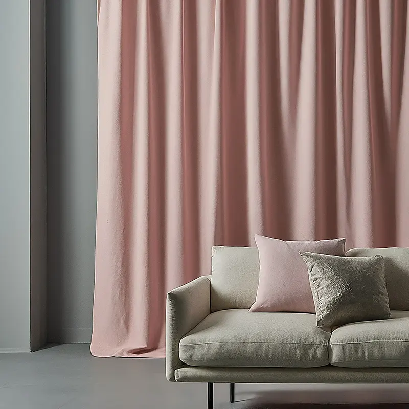 Soft Pink Curtains