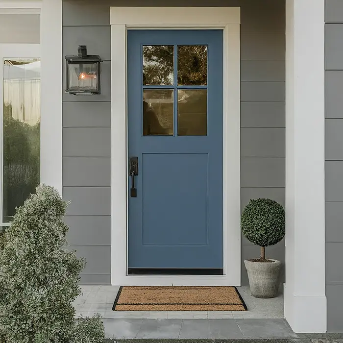 Woodlawn Blue Door for Gray House