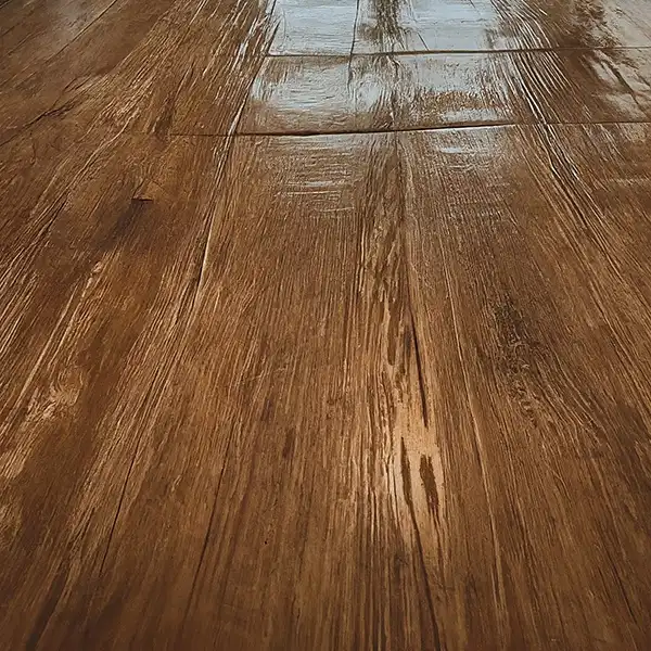 glossy wood floor