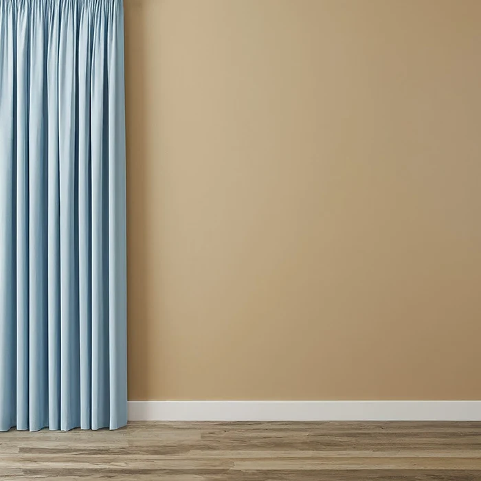 Baby Blue Curtains for Tan Walls