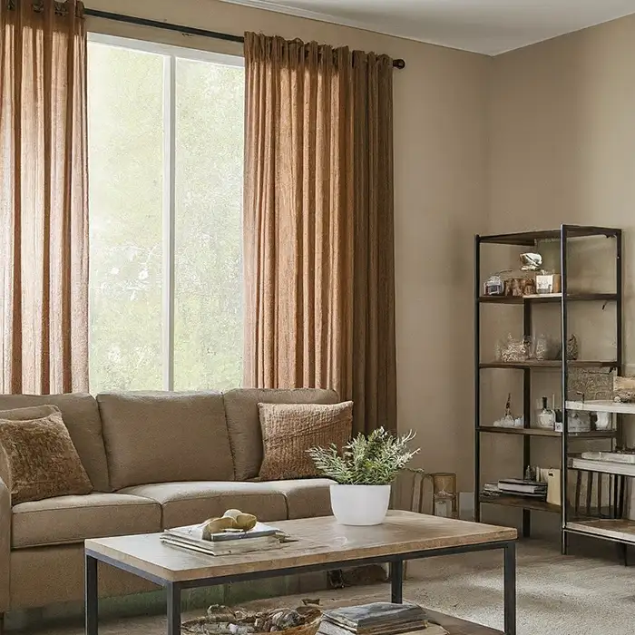 Brown Curtains for Tan Walls