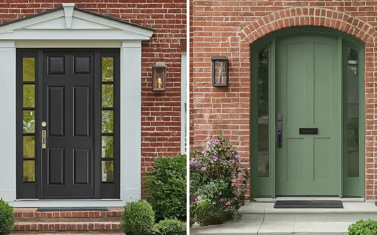 Front Door Colors for Red Brick House