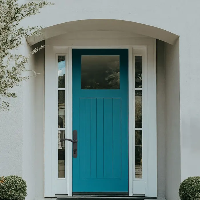 Light Blue Front Door 