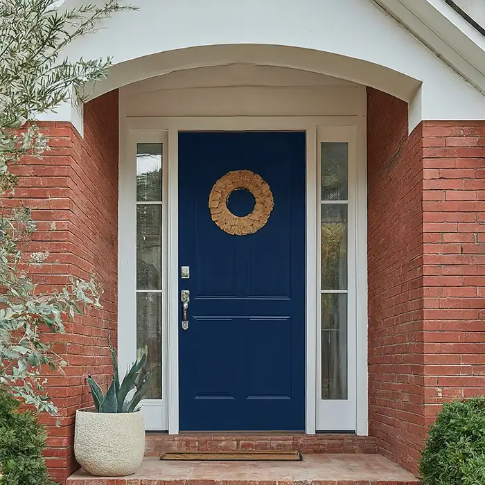 Navy Blue Front Door