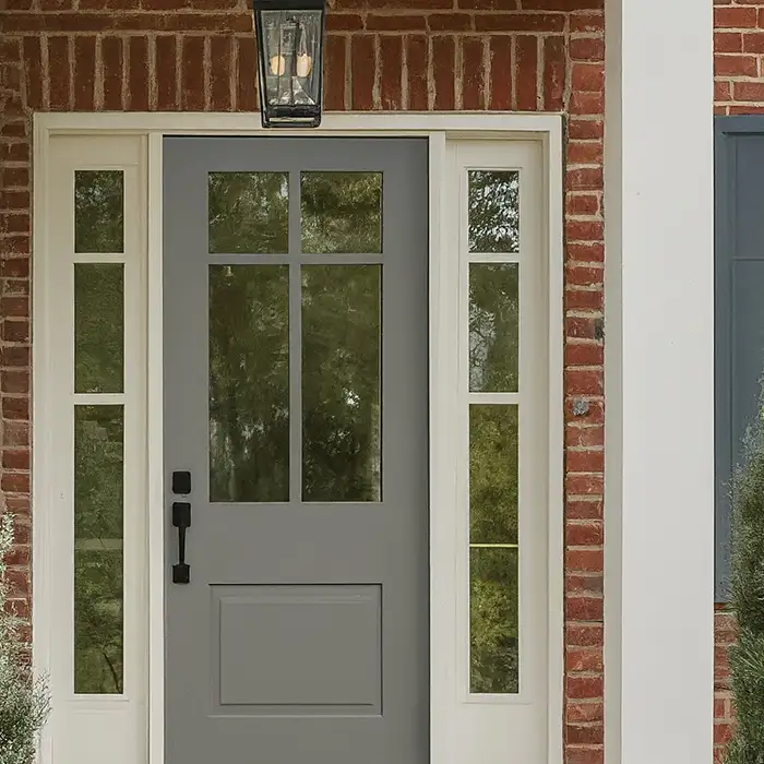 Neutral Medium Gray Front Door