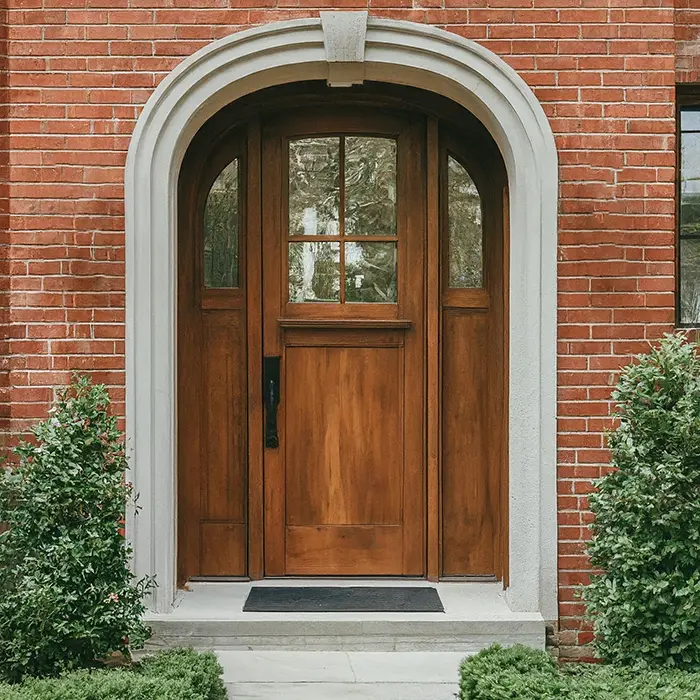 Stained Wood Front Door