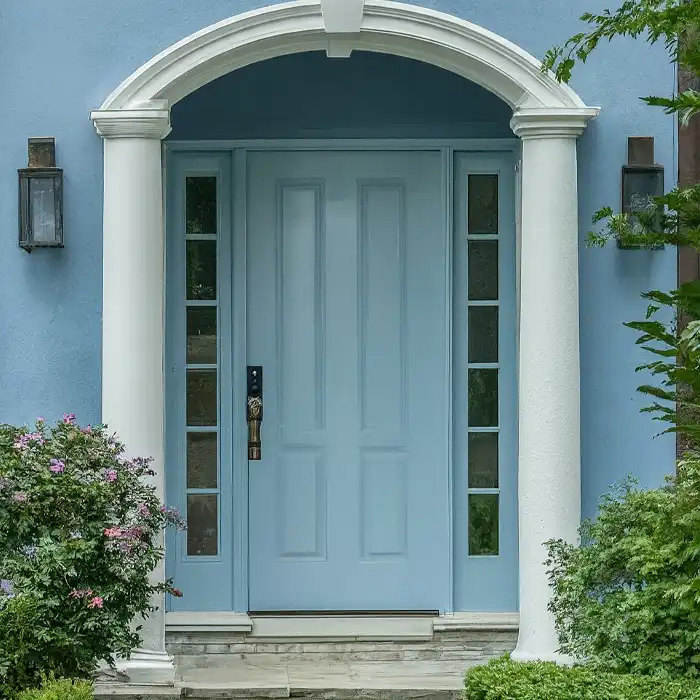Baby Blue Front Door