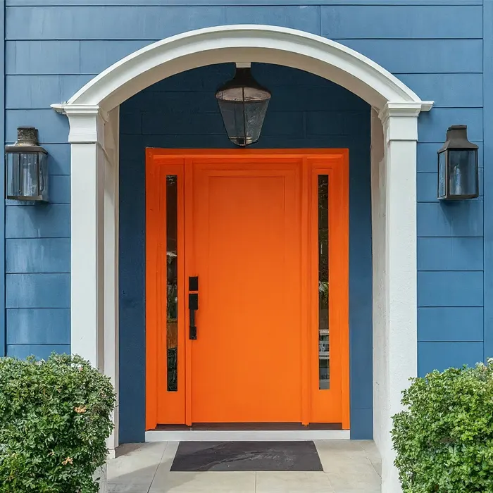 Bright Orange Front Door