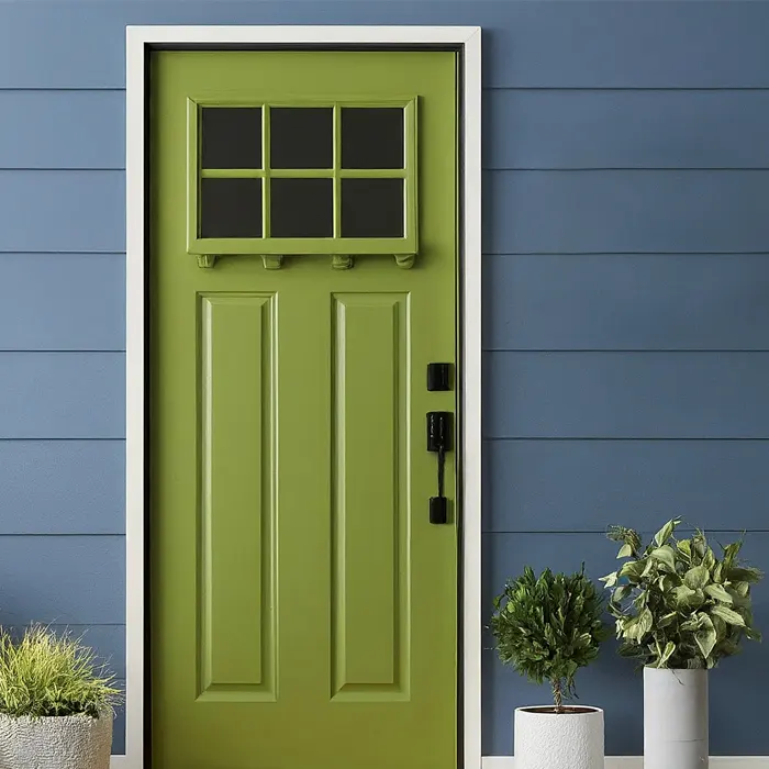 Kiwi Green Front Door