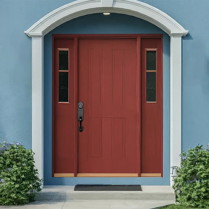 Reddish Brown Front Door