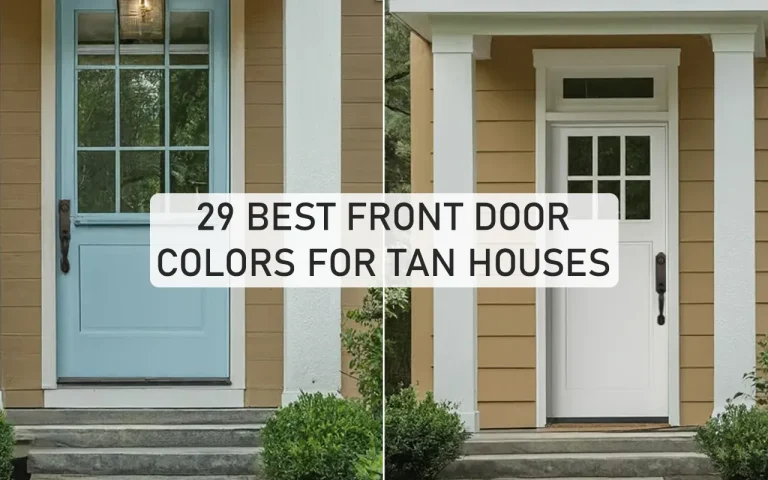29 Best Front Door Colors for Tan Houses