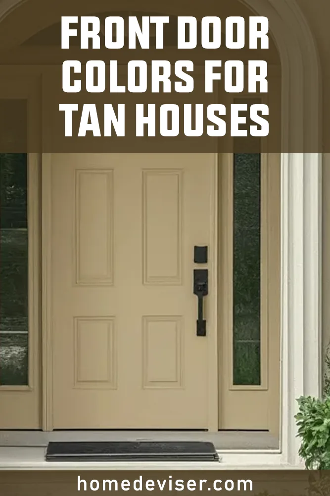 Front Door Colors for Tan House