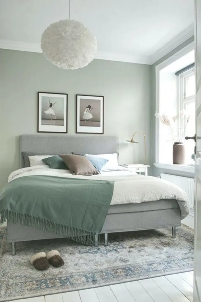 Sage Green and Light Gray