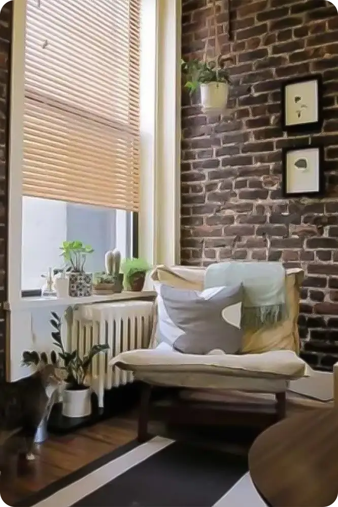 Living Rooms With Brick Walls