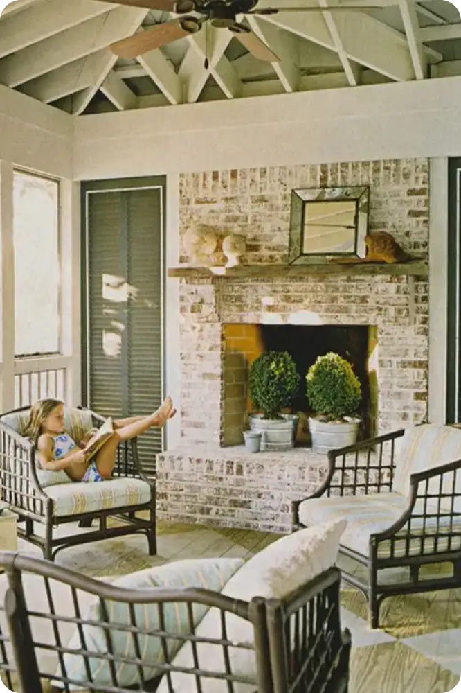 Living Rooms With Brick Walls