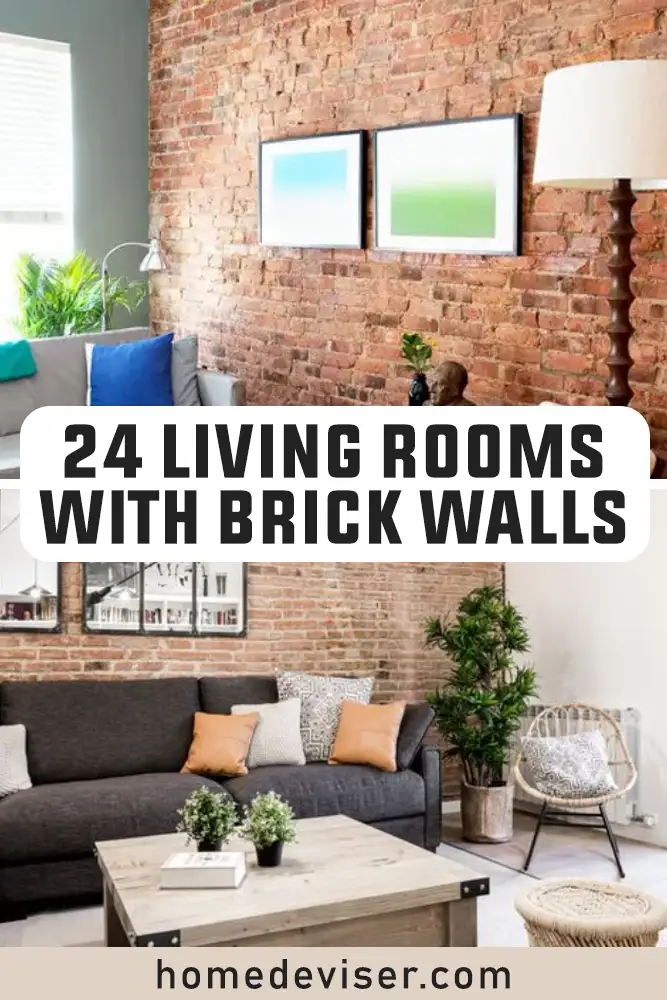 Living Rooms With Brick Walls