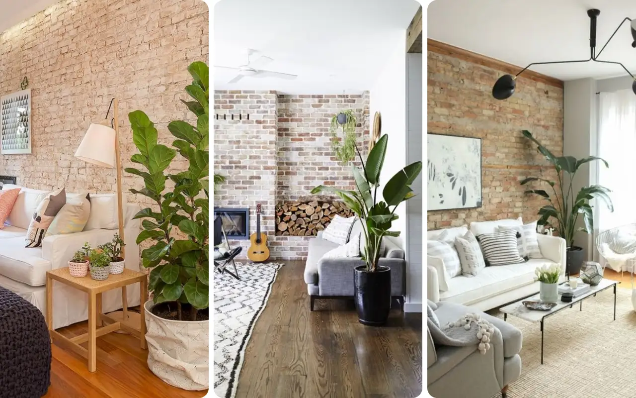 Living Rooms With Brick Walls