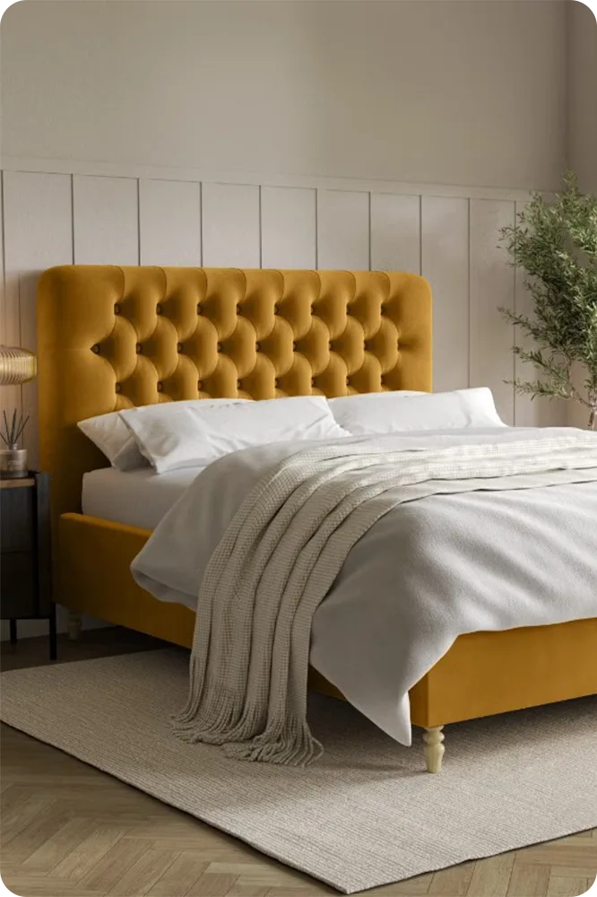 Mustard Yellow Bed Frame