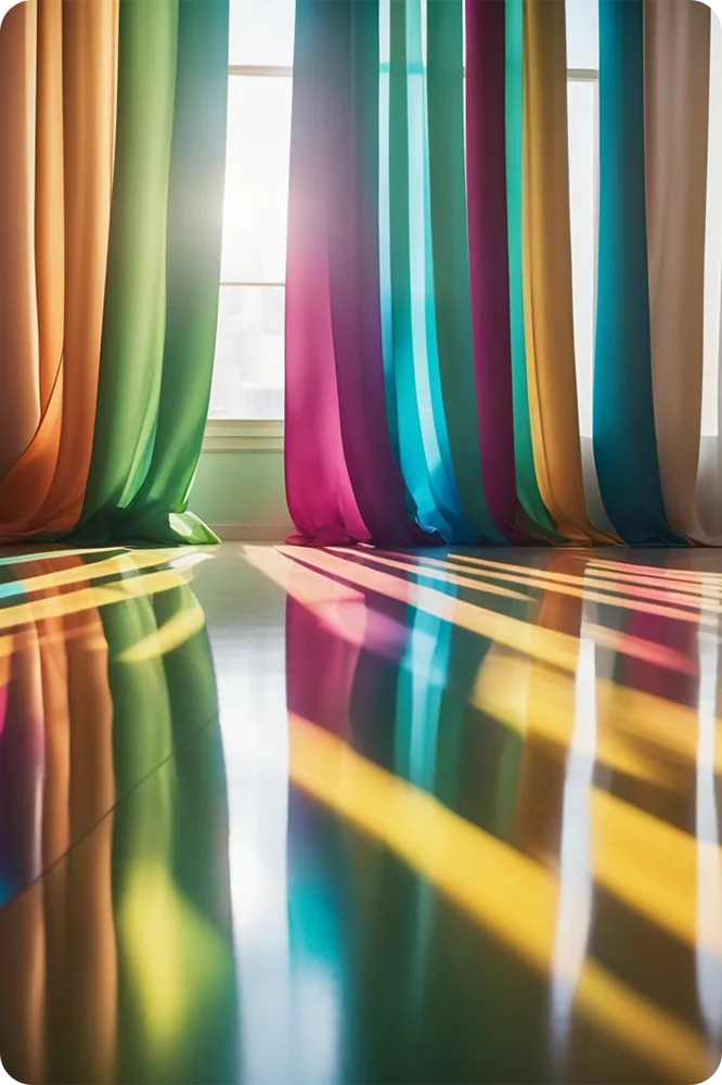 Vivid Color Curtain