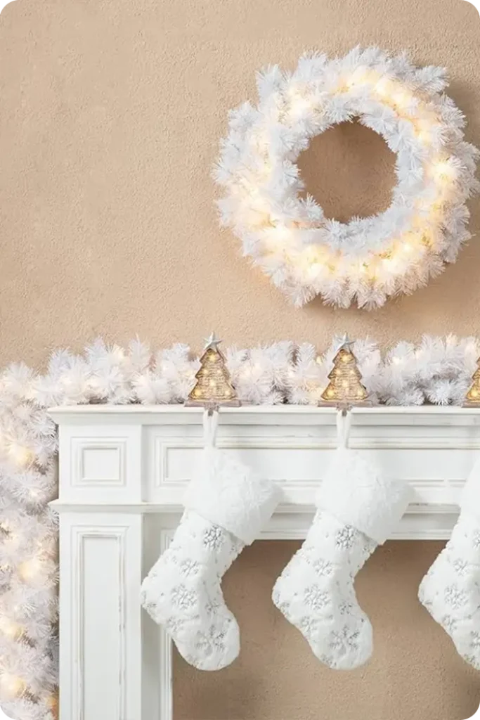 White Christmas Garland Ideas