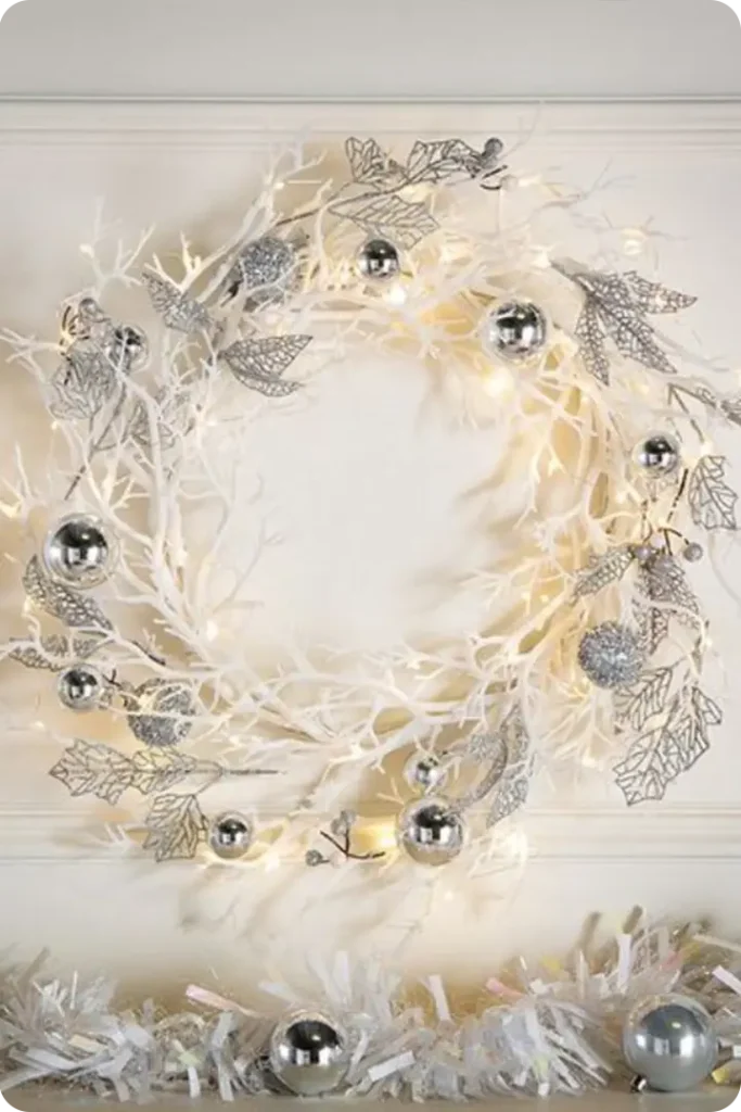 White Christmas Wreath Ideas